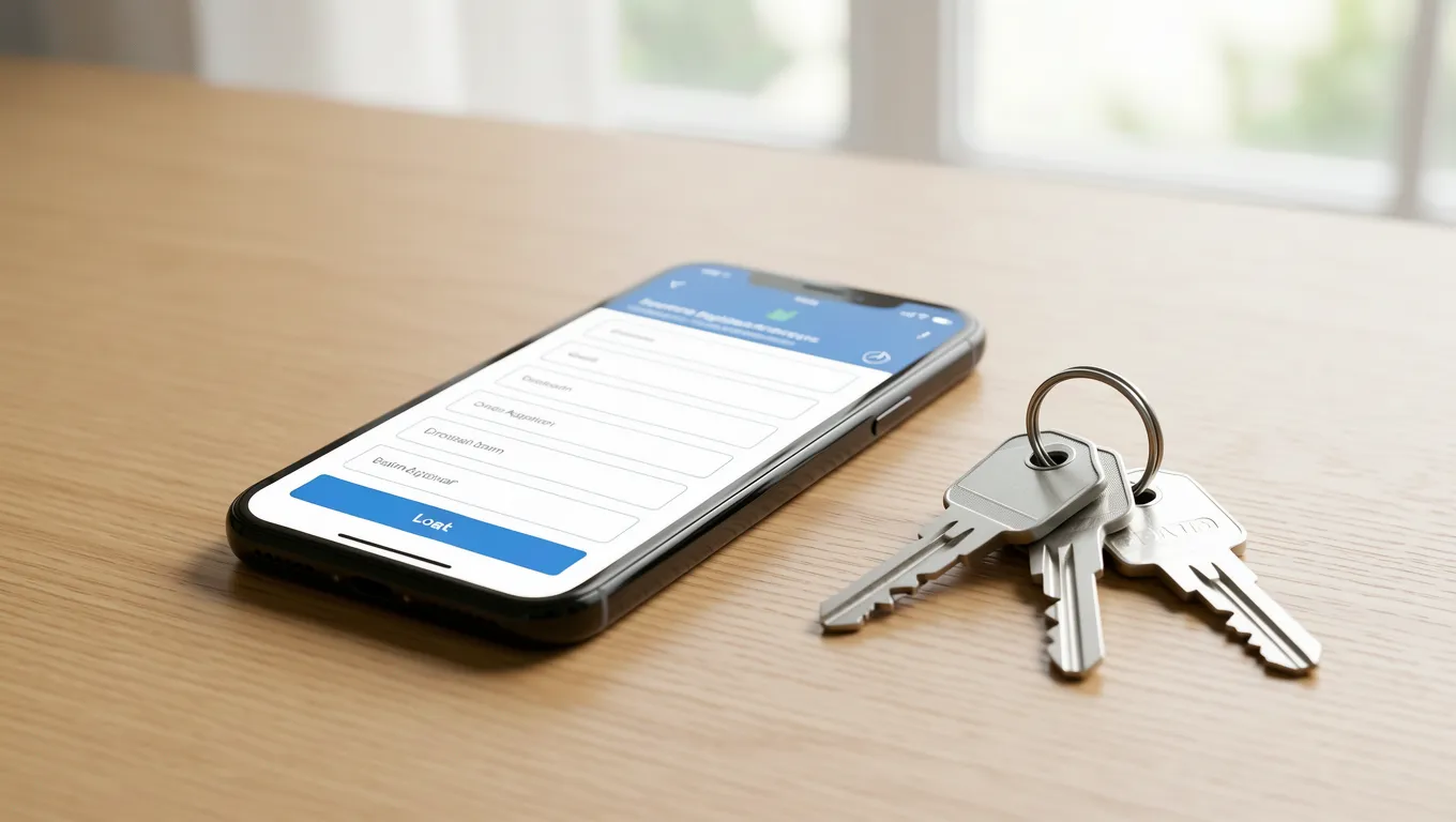A smartphone showing a personal loan application process for those looking to apply for personal loans online.