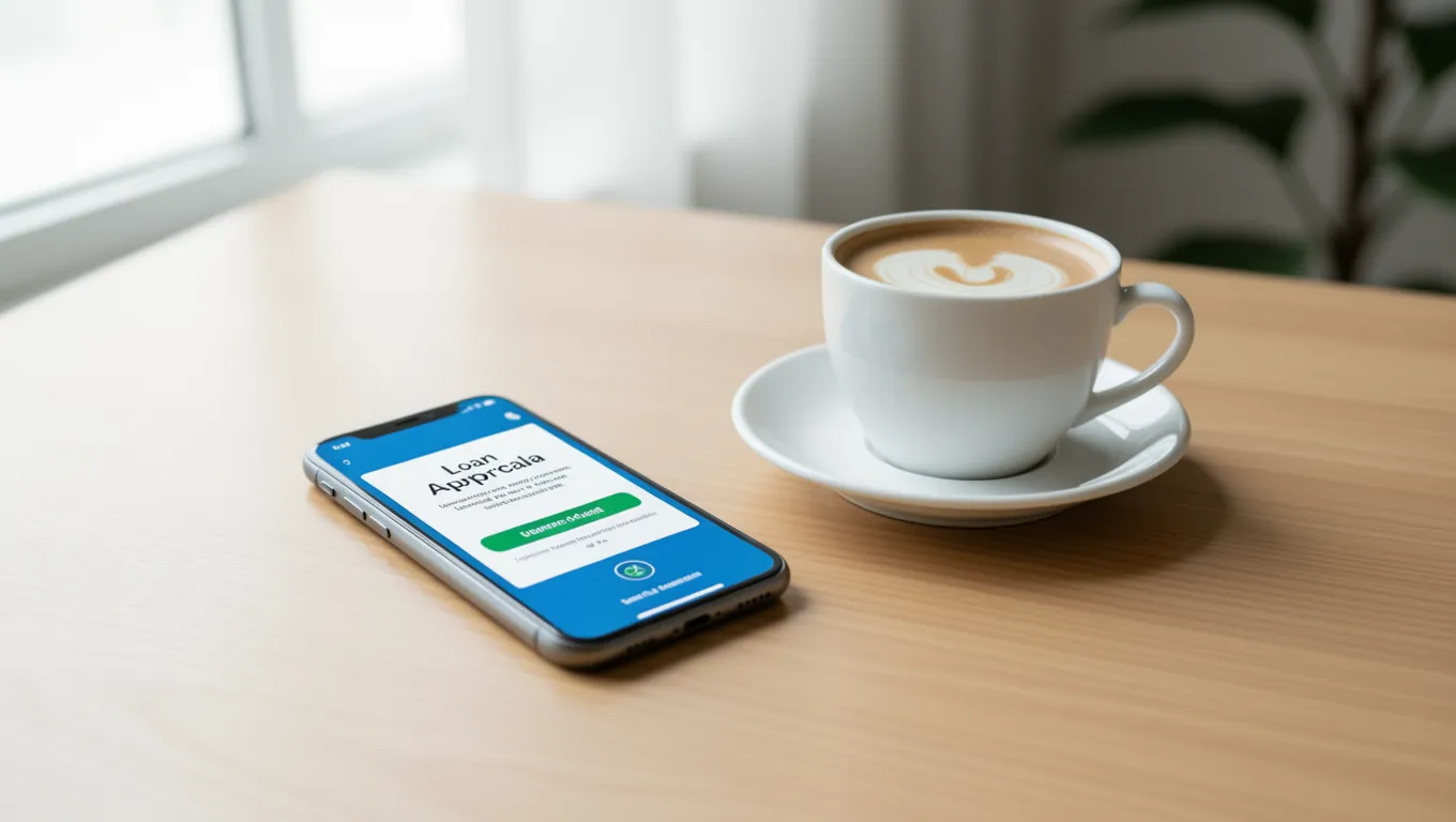 Using an instant personal loans online application on a mobile device in 2026.