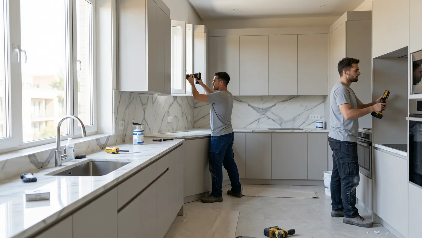 Modern kitchen remodel showing the potential of personal loans for home improvement projects.