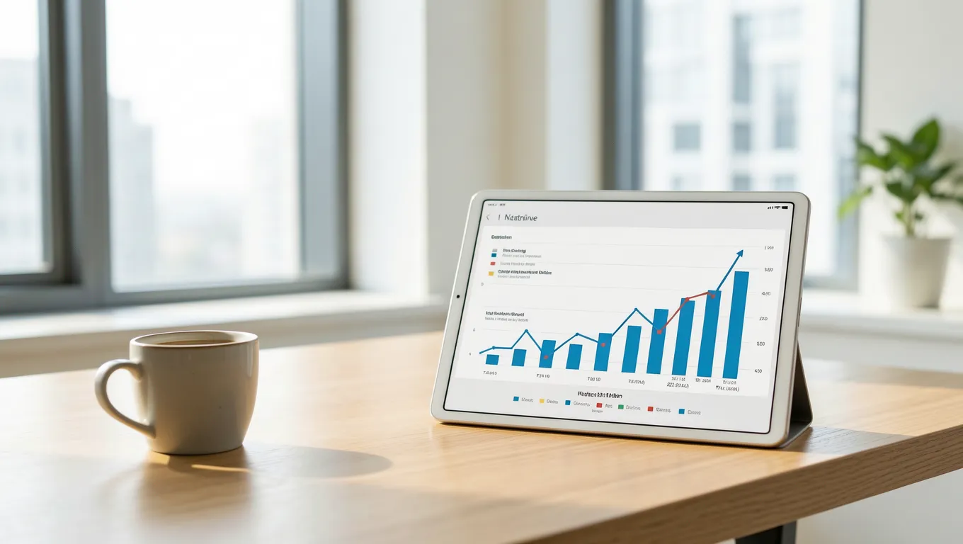 A tablet displaying financial data for personal loans for bad credit no cosigner in 2026