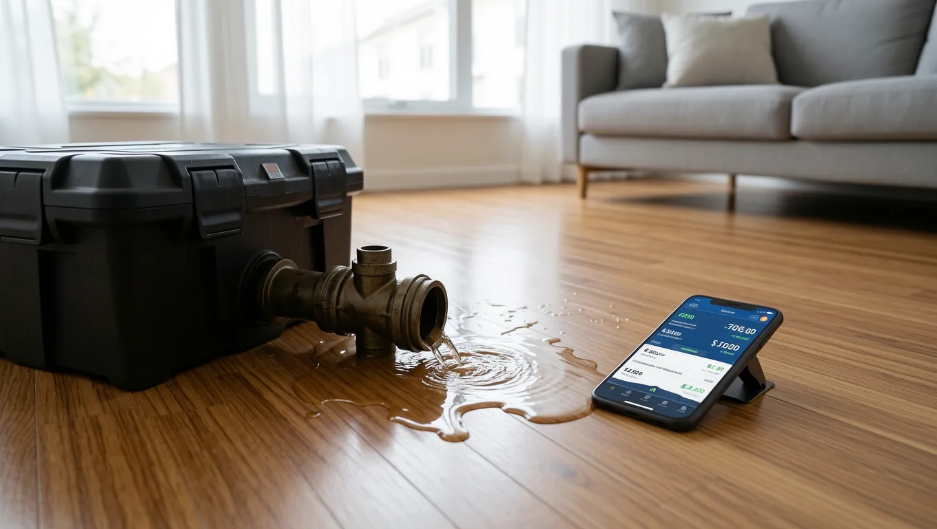 Emergency home repair scenario illustrating personal loans for emergency expenses needs