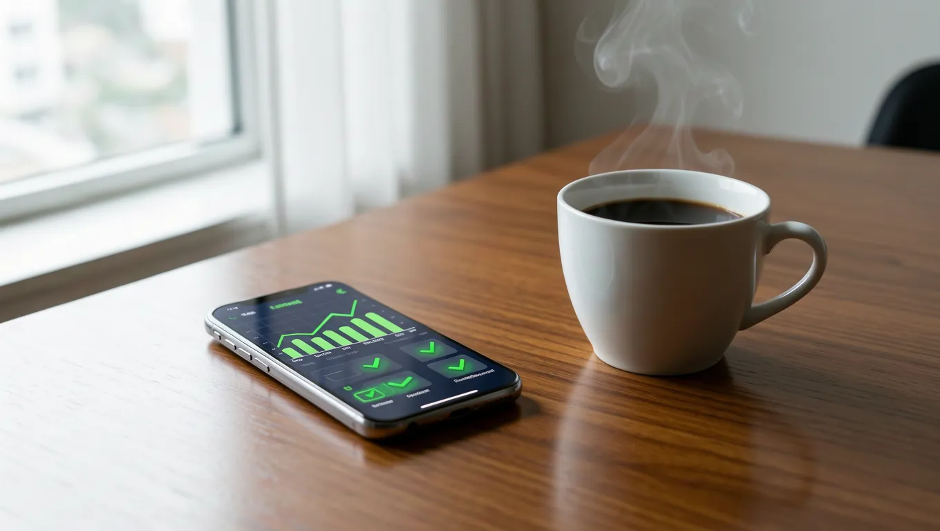Digital interface displaying personal loans online instant approval metrics on a smartphone