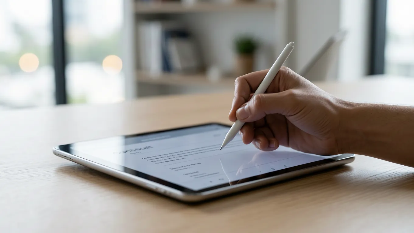 A person signing documents digitally for signature personal loans online in 2026.